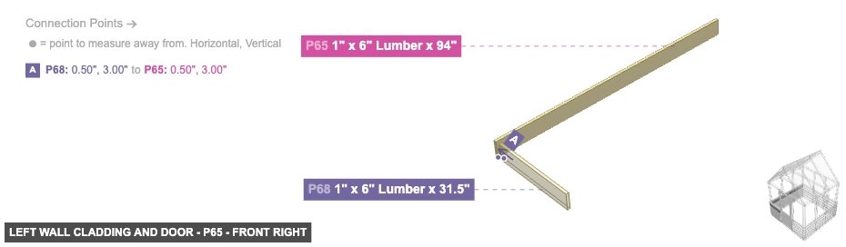 Left Wall Cladding and Door - Part 1