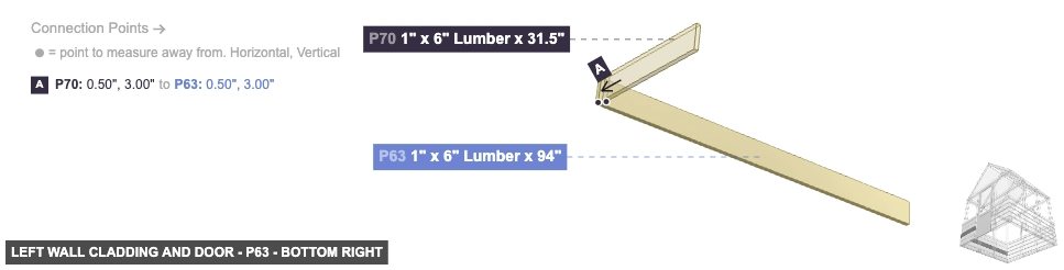 Left Wall Cladding and Door - Part 1