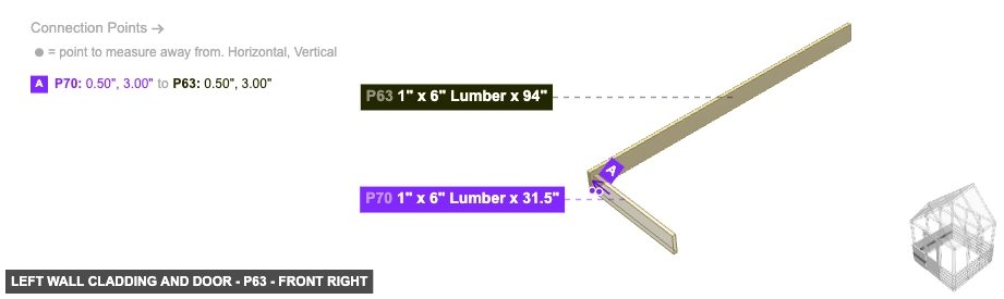 Left Wall Cladding and Door - Part 1