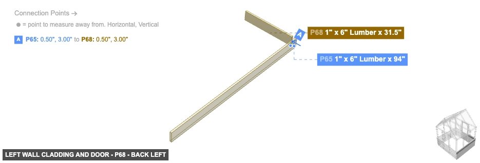 Left Wall Cladding and Door - Part 1