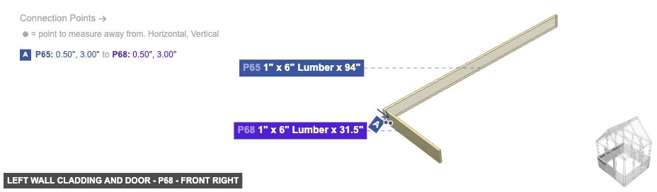 Left Wall Cladding and Door - Part 1