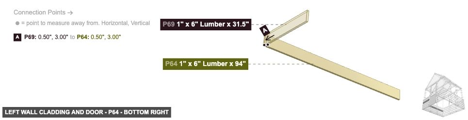 Left Wall Cladding and Door - Part 1