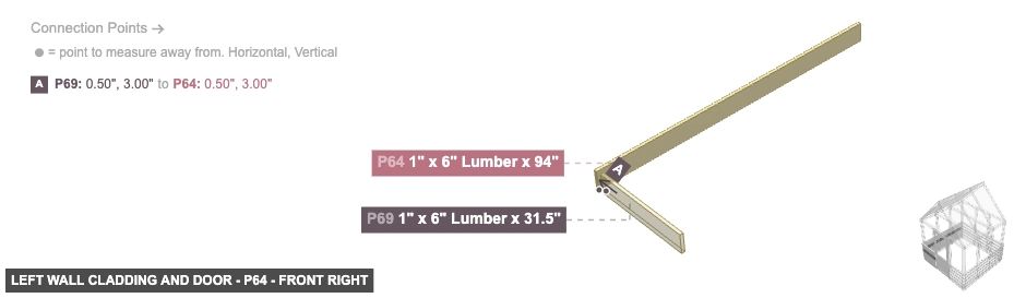 Left Wall Cladding and Door - Part 1