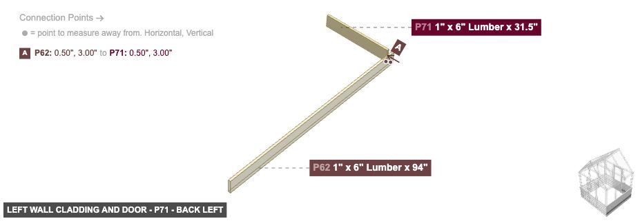 Left Wall Cladding and Door - Part 1