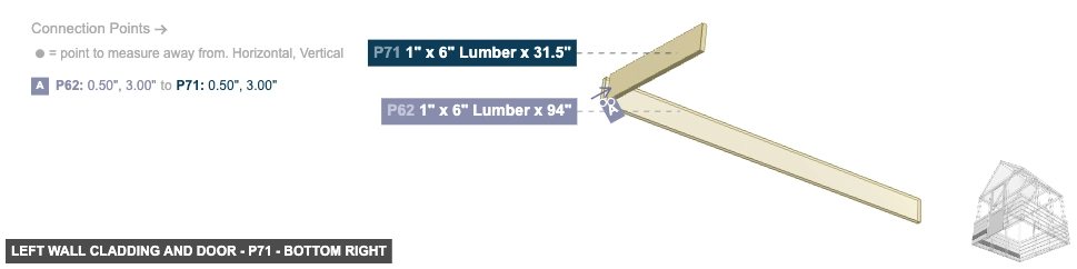 Left Wall Cladding and Door - Part 1
