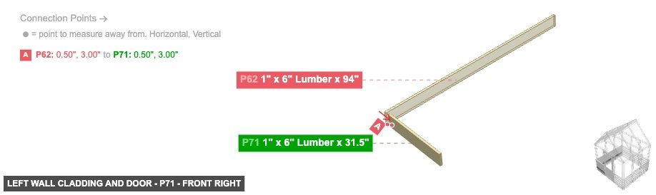 Left Wall Cladding and Door - Part 1