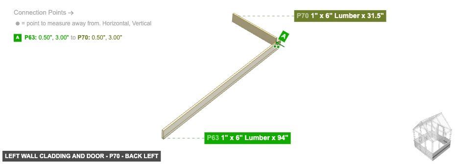 Left Wall Cladding and Door - Part 1