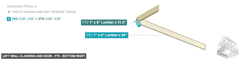 Left Wall Cladding and Door - Part 1