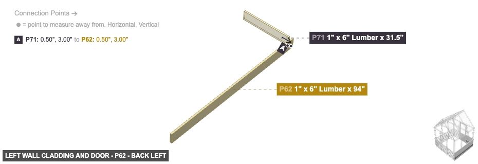 Left Wall Cladding and Door - Part 1