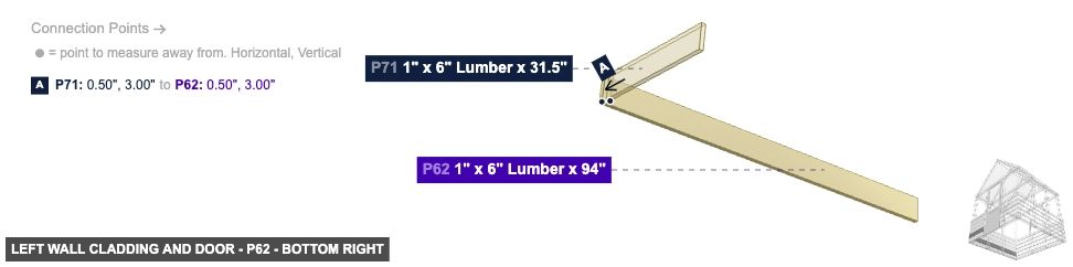 Left Wall Cladding and Door - Part 1