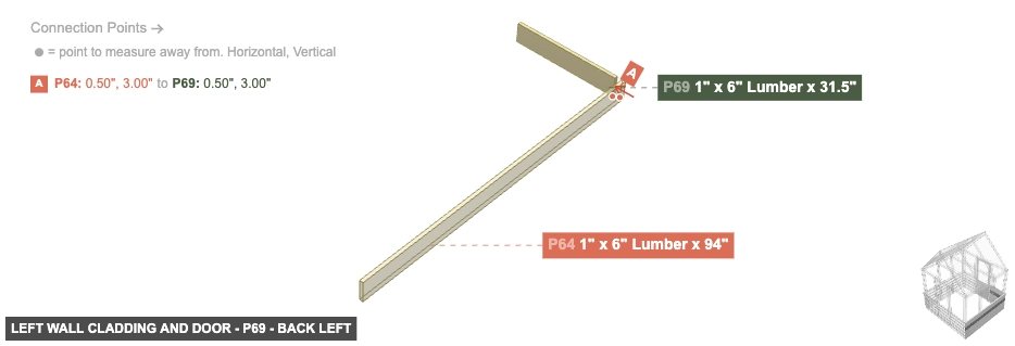 Left Wall Cladding and Door - Part 1