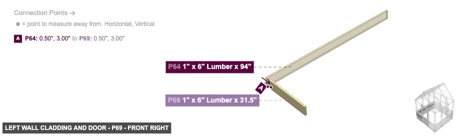 Left Wall Cladding and Door - Part 1