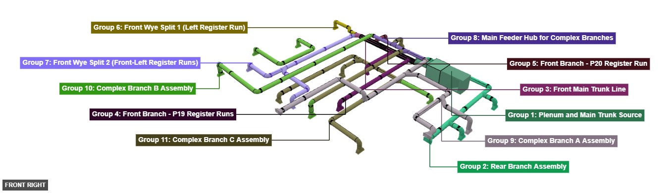 House Duct System - Overview front_right