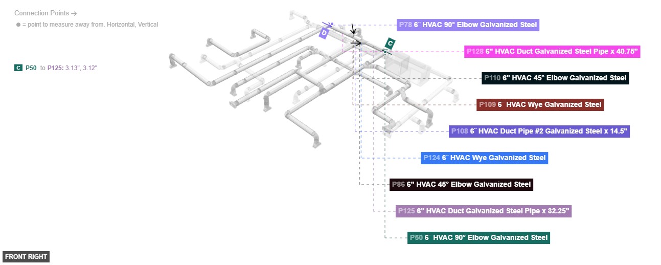 Assembly of Group 8: Main Feeder Hub for Complex Branches - front_right