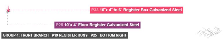 Group 4: Front Branch - P19 Register Runs - Part 10¨x 4¨ Floor Register Galvanized Steel - bottom_right
