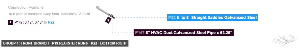 Group 4: Front Branch - P19 Register Runs - Part 6¨ to 8¨ Straight Saddles Galvanized Steel - bottom_right