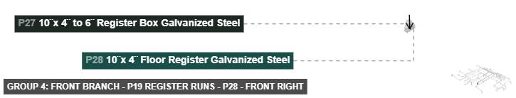 Group 4: Front Branch - P19 Register Runs - Part 10¨x 4¨ Floor Register Galvanized Steel - front_right