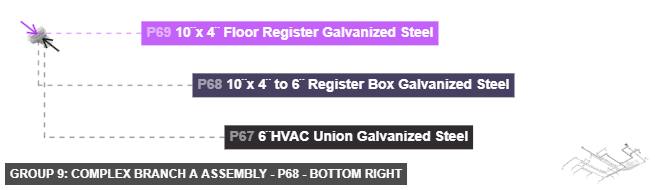 Group 9: Complex Branch A Assembly - Part 10¨x 4¨ to 6¨ Register Box Galvanized Steel - bottom_right