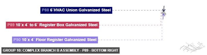 Group 10: Complex Branch B Assembly - Part 10¨x 4¨ to 6¨ Register Box Galvanized Steel - bottom_right