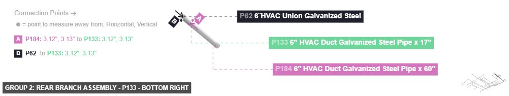 Group 2: Rear Branch Assembly - Part 6