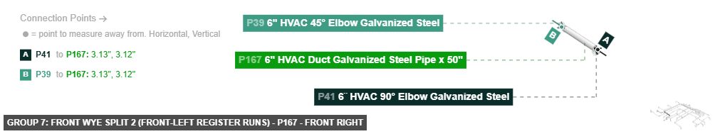 Group 7: Front Wye Split 2 (Front-Left Register Runs) - Part 6