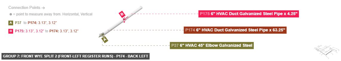 Group 7: Front Wye Split 2 (Front-Left Register Runs) - Part 6
