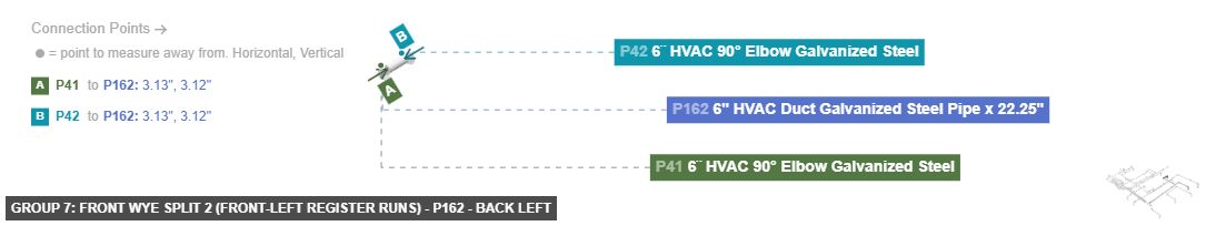 Group 7: Front Wye Split 2 (Front-Left Register Runs) - Part 6