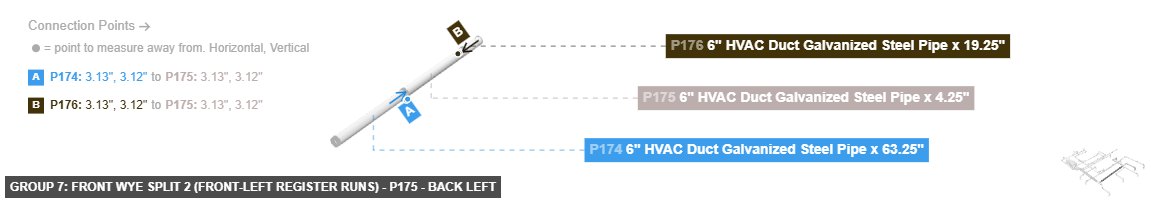 Group 7: Front Wye Split 2 (Front-Left Register Runs) - Part 6
