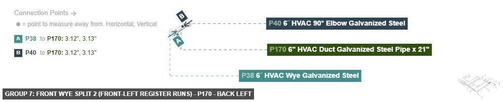 Group 7: Front Wye Split 2 (Front-Left Register Runs) - Part 6