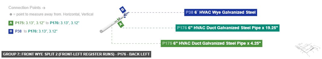 Group 7: Front Wye Split 2 (Front-Left Register Runs) - Part 6