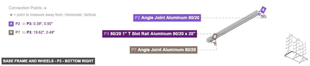 Base Frame and Wheels - Part 80/20 1
