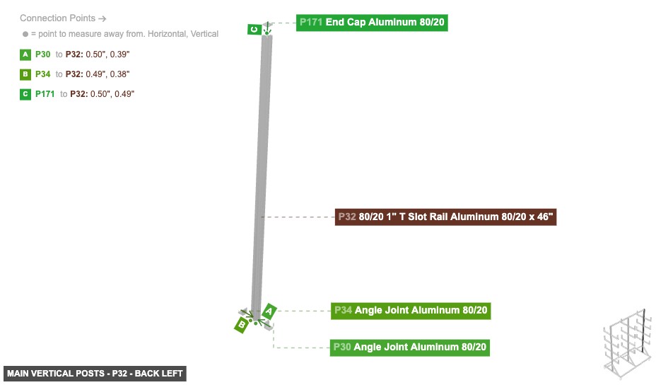 Main Vertical Posts - Part 80/20 1
