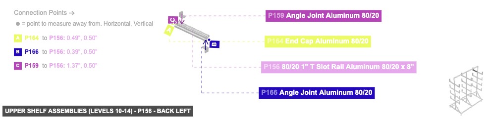 Upper Shelf Assemblies (Levels 10-14) - Part 80/20 1
