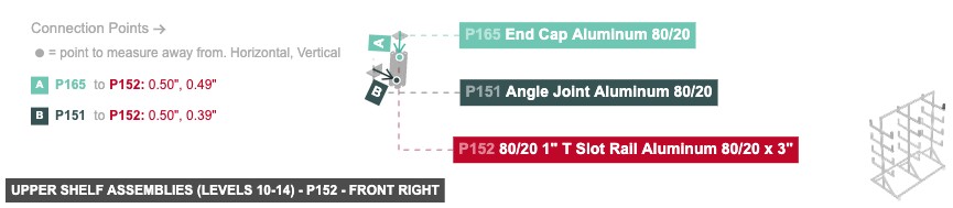 Upper Shelf Assemblies (Levels 10-14) - Part 80/20 1