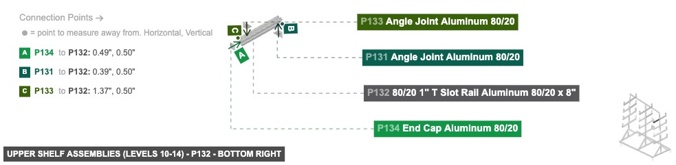 Upper Shelf Assemblies (Levels 10-14) - Part 80/20 1