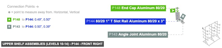 Upper Shelf Assemblies (Levels 10-14) - Part 80/20 1