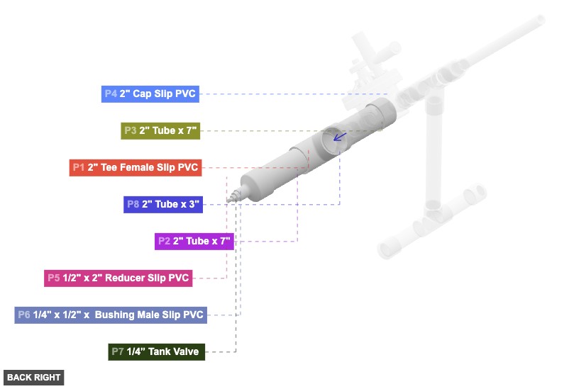 Assembly of Air Inlet and Chamber Base - back_right