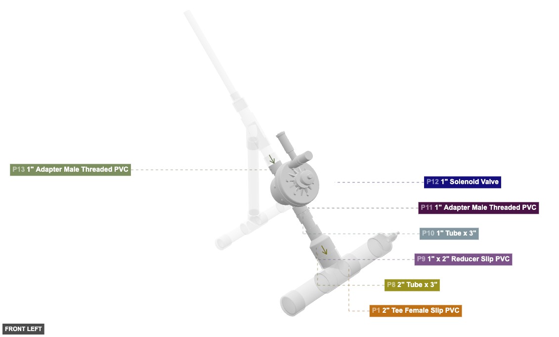 Assembly of Main Chamber and Solenoid Valve - front_left