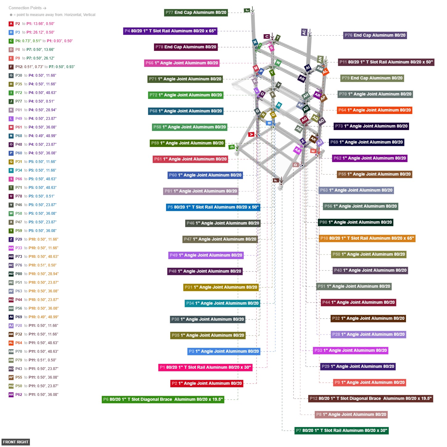 Assembly of Main Upright Frame - front_right