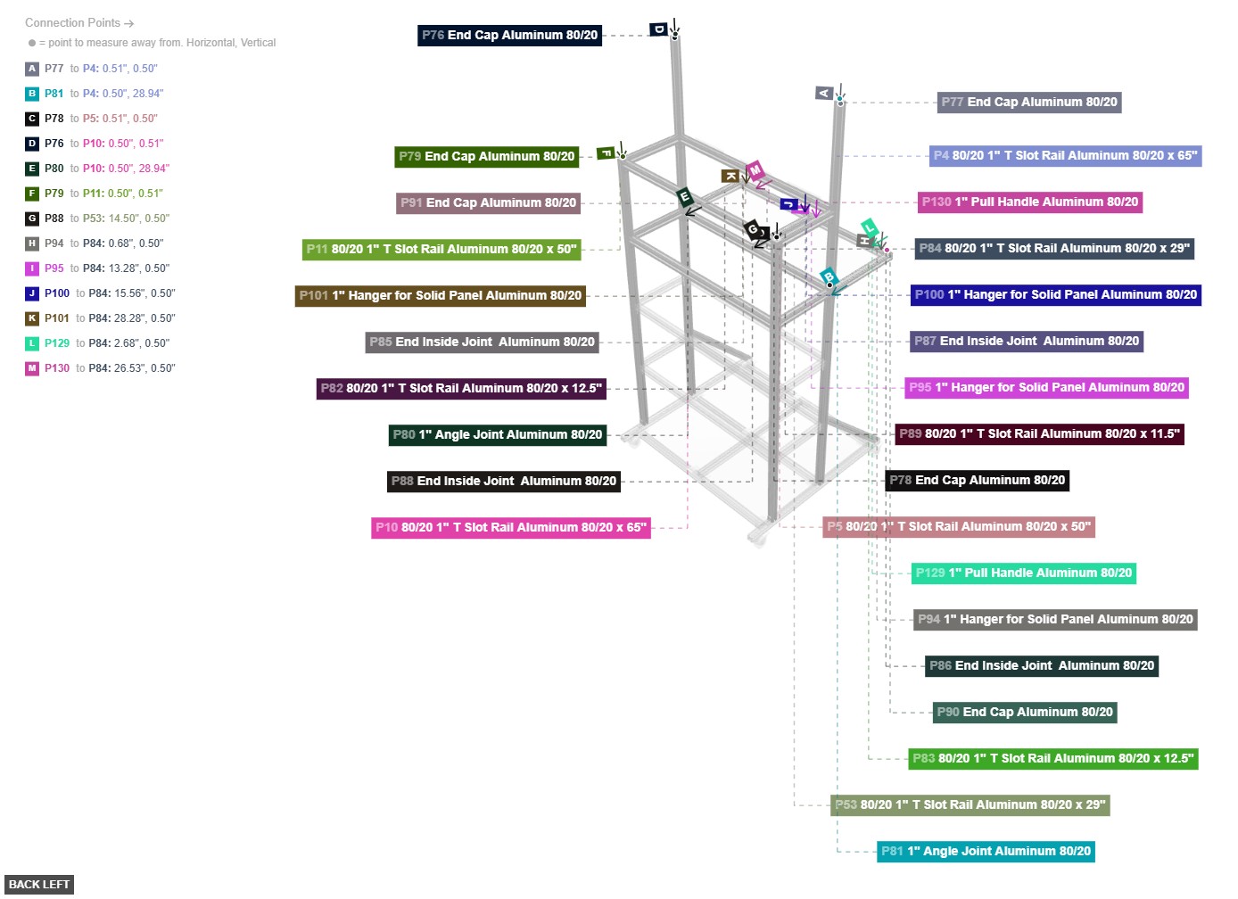Assembly of Top Frame and End Caps - back_left