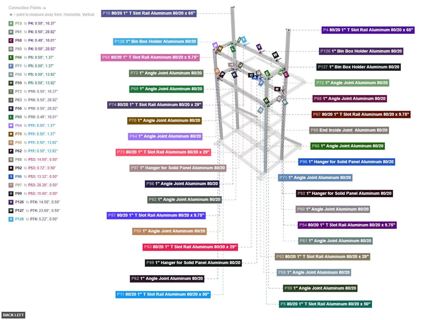 Assembly of Upper-Level Shelf Assembly - back_left