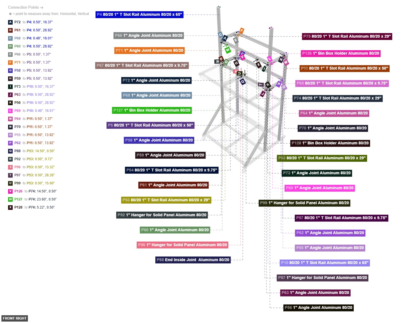 Assembly of Upper-Level Shelf Assembly - front_right