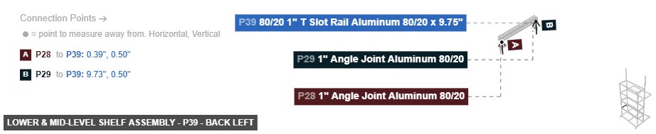 Lower & Mid-Level Shelf Assembly - Part 80/20 1