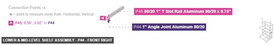 Lower & Mid-Level Shelf Assembly - Part 1