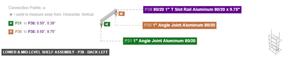 Lower & Mid-Level Shelf Assembly - Part 80/20 1