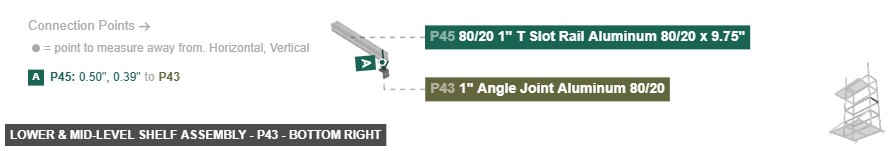 Lower & Mid-Level Shelf Assembly - Part 1