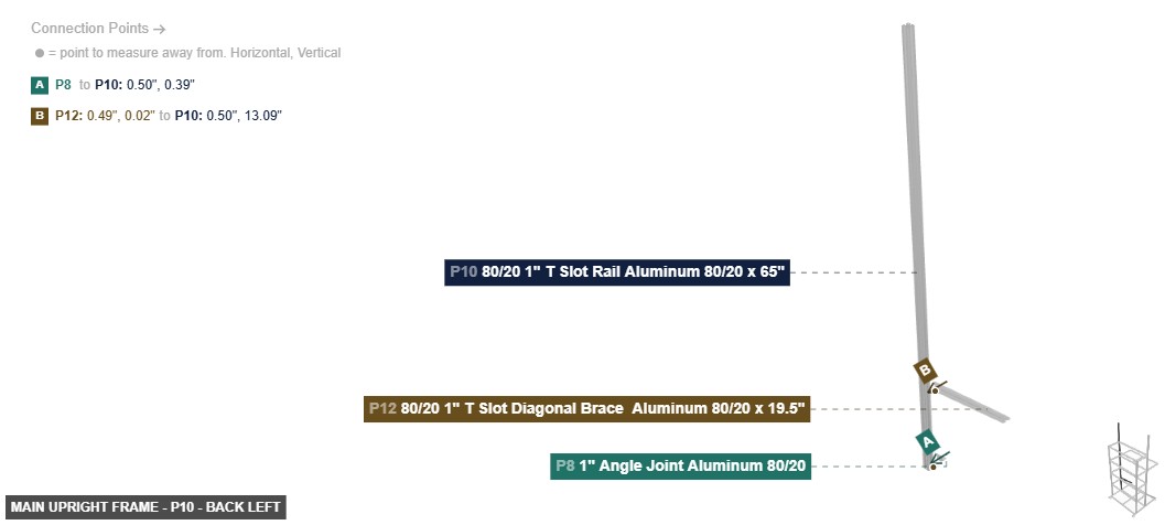 Main Upright Frame - Part 80/20 1