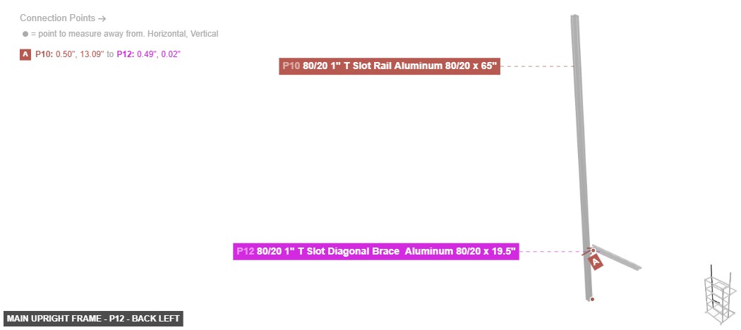 Main Upright Frame - Part 80/20 1