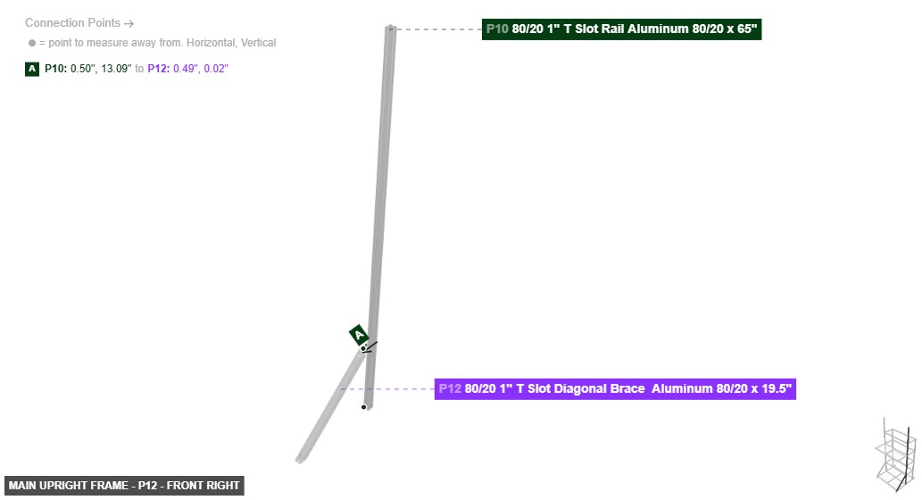Main Upright Frame - Part 80/20 1