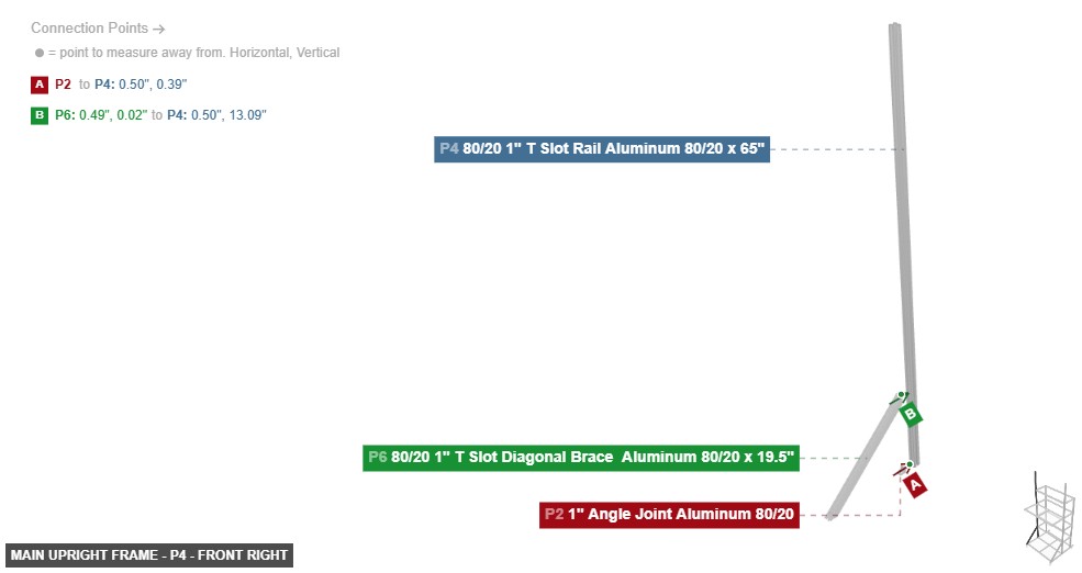 Main Upright Frame - Part 80/20 1